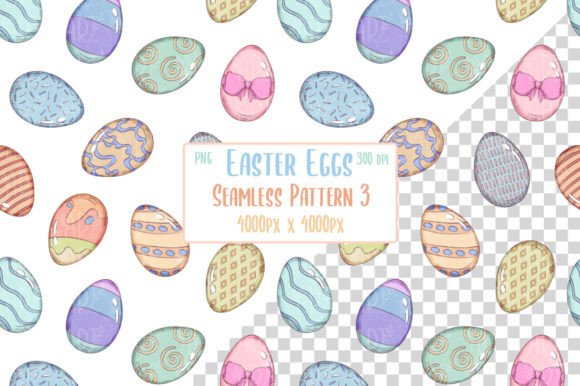 Download Easter Eggs Hand Drawn Pattern 3 - Eggs Collection
