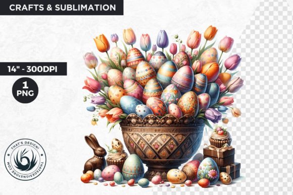 Download Easter Basket Eggs Clipart - Eggs Collection