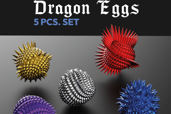 Download Dragon Easter Eggs 5 Pcs. Set - Eggs Collection