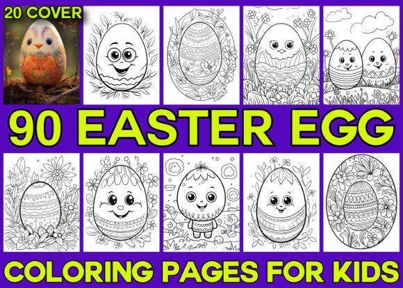 Download 90+ Easter Eggs Coloring Pages for Kids - Eggs Collection