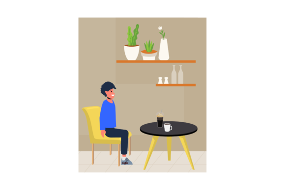 Download Coffee Shop Cafe Illustration - Cafe illustration Collection