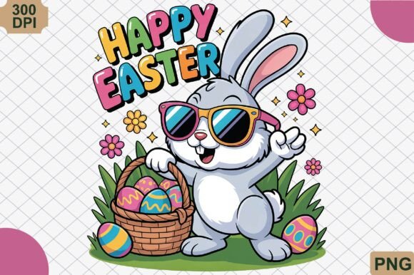 Download Happy Easter, Colorful Bunny Eggs PNG - Eggs Collection
