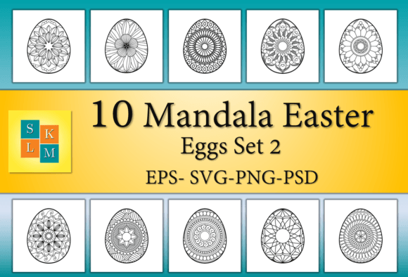 Download Easter Eggs: Mandala Coloring - Eggs Collection