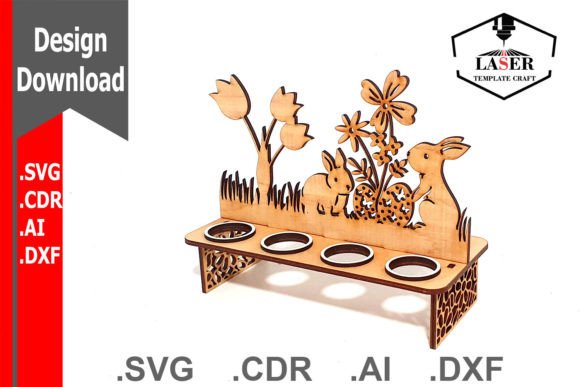 Download Stand for Easter Eggs Wit 8 Holes - Eggs Collection