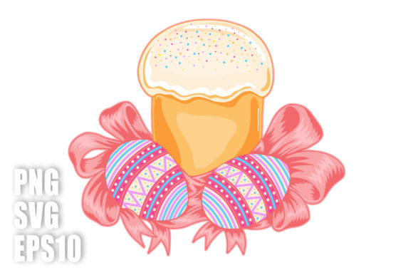 Download Easter Cake and Eggs Clip Art - Eggs Collection