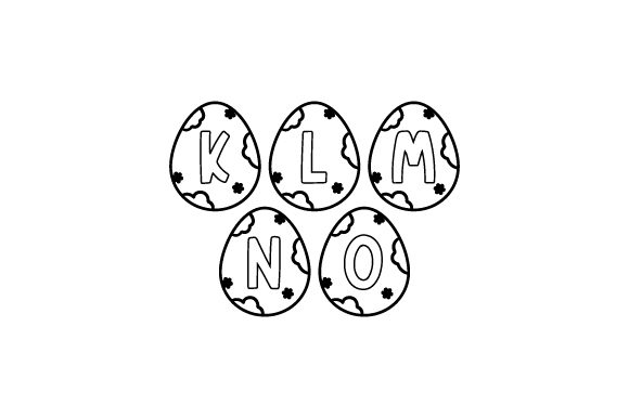 Download Coloring Easter Eggs K-O - Eggs Collection