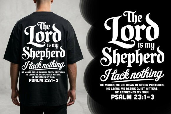 Download The Lord is My Shepherd Psalm Tee - Tee Collection