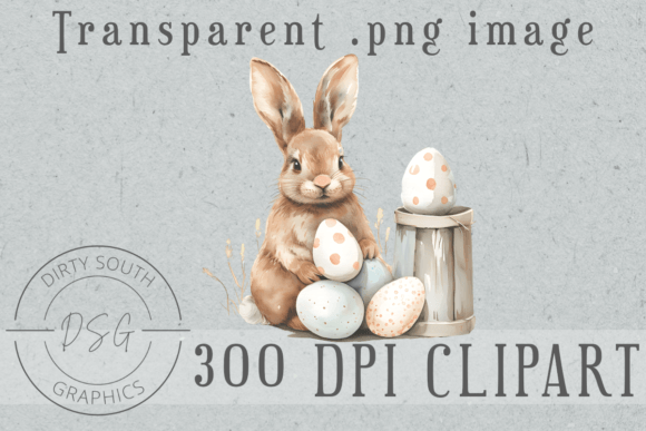 Download Watercolor Easter Bunny &amp; Eggs - Eggs Collection