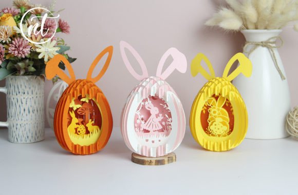 Download Combo 5 Templates Easter Eggs Paper Cut - Eggs Collection
