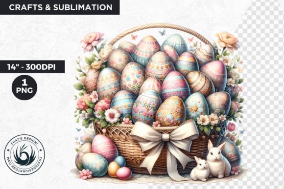 Download Easter Basket Eggs Clipart - Eggs Collection